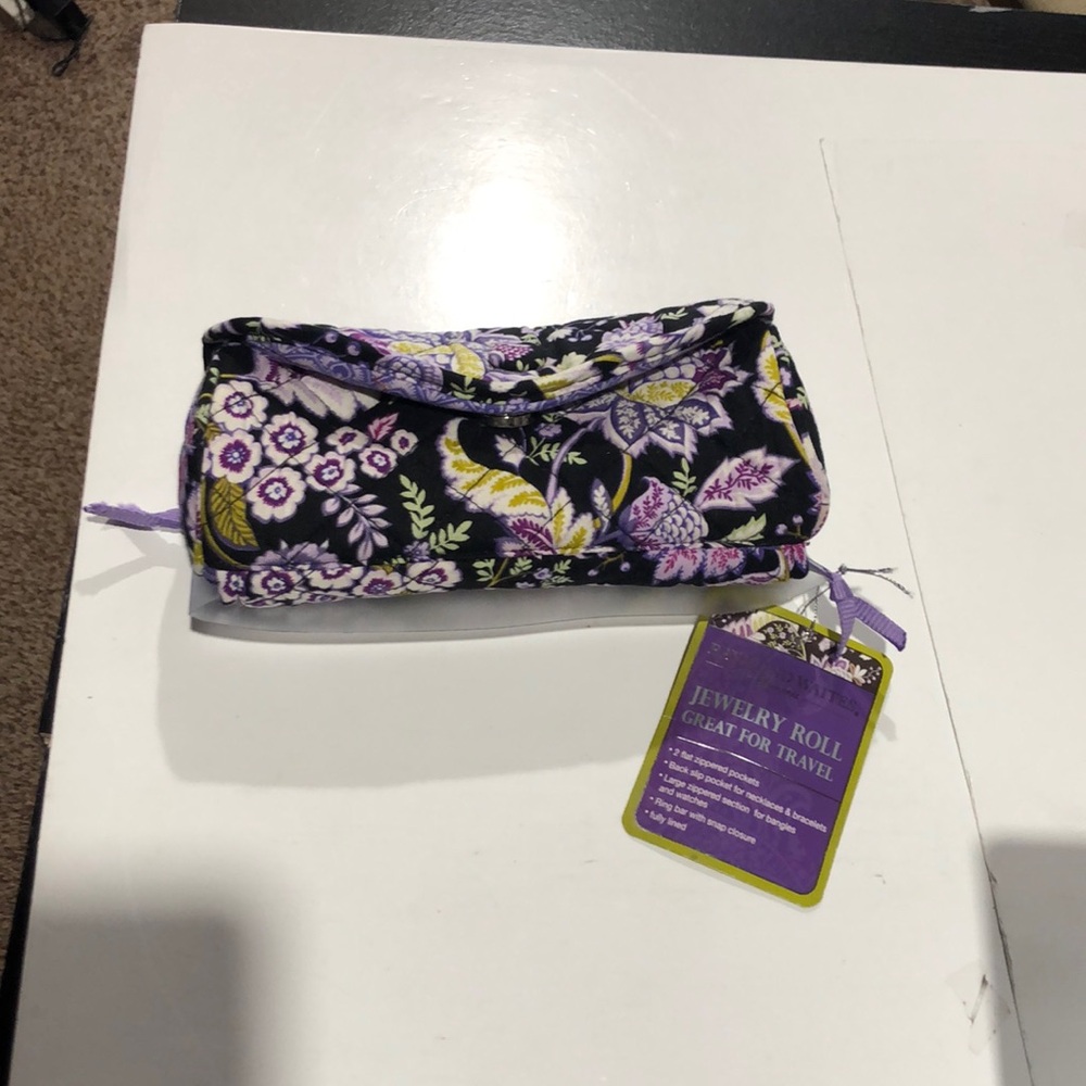 NWT Raymond Waites purple jewelry roll